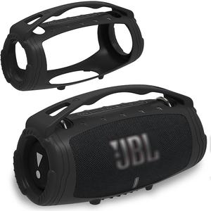 JCHPINE Silicone Cover Case for JBL Xtreme 3 Portable Bluetooth Speaker, Protective Skin Holder for JBL Xtreme 3 Portable Bluetooth Speaker Accessories (Only Case) (Black)