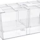 Pawfly Aquarium Fish Breeding Box Acrylic Hatchery Incubator Tank with Suction Cups Large Isolation Box for Baby Fish Shrimp Betta Guppy and Platy