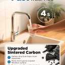 NOVETE Under Sink Water Filter, 3-Years, 30000 Gallons, Reduce 99.5% Chlorine, PFAS, Bad Taste, NSF/ANSI 42/372, Water Filtration System with Stainless Faucet, USA Tech, Do Not Reduce TDS, UWF1A-KPC