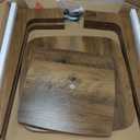 VASAGLE MAEZO Collection - Side Table, 2-Tier Small Square End Table, Nightstand with Tapered Legs, Curved Transitions, for Small Spaces, Living Room, Bedroom, Honey Brown ULET236K01