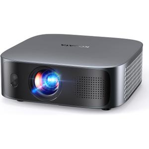 [Short Throw/Built in Apps] Projector 4K with WiFi and Bluetooth, 2000ANSI TOF Auto Focus Keystone Smart Projector for Dolby Audio Home Theater Movie, Kogata Outdoor Projector Portable Ceiling Gray (Grey)
