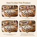 Cat Scratch Puzzle Enrichment Box, Maze Cat Nail File Scratcher & Built-in Sandpaper, Wooden Cat Nail File Enrichment Box, Stress-Free Alternative to Trimming Your Nails