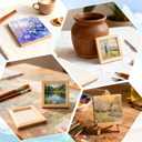 FSWCCK 15 Pack 4.72 x 4.72 inch Wood Panel Boards, Unfinished Wood Canvas Panels for Crafts, Painting Canvas, DIY Art Projects, Pouring, Arts Use with Oils, Acrylics