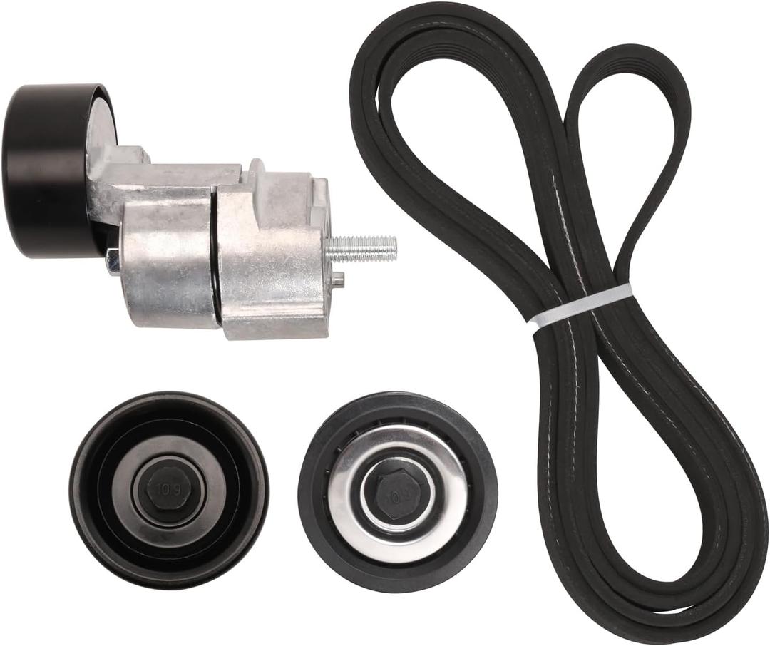 Belt Tensioner & Idler Pulley Serpentine Belt Kit Fit for Hyundai, for Kia 2011-2015 2.0L 2.4L # 6PK2125, 252122G760, 2528125000, 2528825001