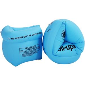 2 Pack Arm Floaties Swimming Rings for Kids Children Adults, Pool Floats Arm Bands, Inflatable Swim Rings, PVC Arm Bands Floater Sleeves for Toddlers Children 3-5-6-12 Years (Blue 2pcs)