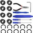 24 Packs Rubber from Moving Retaining Clip Rings Rubber Roller Replacements Sets Compatible with Cricut Maker/Maker 3 Only Roller Resolution for Cricut Maker Complete Repair Tools