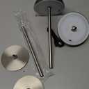 NEWSEE Cordless LED 12" Small Table Lamps Set of 2, Modern Portable Desk Lamp, 3 Color Dimming Rechargeable Battery Lights, for Bedroom, Outdoor, Restaurant, Bedside, Baby Night Light, Gifts (Nickel)