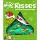 2 x HERSHEY'S KISSES Grinch Solid Milk Chocolate, Small Box, 1.45 oz, Expiry: 06/01/26