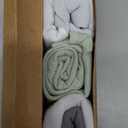 3-Pack Organic Swaddles for Newborns, Baby Sleep Sacks 0-3 Months - Baby Swaddle Wrap, Newborn Wearable Blanket, Infant Sleep Sack for Girls, Boys, Soft & Snug, Large Hook & Loop Closure (Ripple)