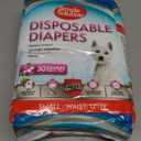 Simple Solution Female Dog Diapers – Disposable Diapers for Potty Training, Incontinence, and Heat Cycle Protection – Leak-Proof Fit for Small Dogs, 12–19 Inch Waist – 30 Count