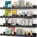 Seocry Nusery Shelves (23 Inches, Black)