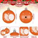 18 Pcs Mexican Tree Ornaments 2.36 Inch Plastic Cielito Lindo Floral Party Decor Mexican Tree Balls Ornaments Platos De Barro Mexicanos Terracotta Talavera Balls for Mexico