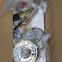 Wall Sconces Vintage Fixture Light, Vanity Lights for Bathroom, Modern Wall Light Fixtures, Metal Sconces Wall Lighting with Glass Shade, Farmhouse Wall Lamp for Bedroom Living Room (2 PACK, Tulip Amber)