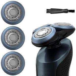 SH60/72 Replacement Heads Compatible with Philips Series 6000, SH60 Razor Head Compatible with Norelco Electric Shaver S6880/81, S6810/82, S6820/84, 3-Pack Sh60 Shaving Replacement Heads