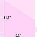 3 x 8-Count Binder Dividers with Two Pockets, 8 Tabs, 3-Hole Punched, Multicolor Plastic Index Dividers Durable, Tear-Resistant, Insertable Labels Fits Standard 3-Ring Binders (Red,1set)