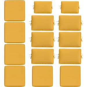 14 Pcs Outdoor Cushion Slipcovers All-Weather Patio Cushion Covers, Replacement Waterproof with Zipper for Patio Furniture, Sectional Couch 3 Sizes, Covers Only