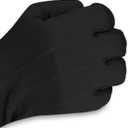 isotoner Women's Spandex Cold Weather Stretch Gloves With Warm Fleece Lining (Black)
