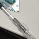 20 Feet High Reach Window Squeegee with 5-12Ft Extension Pole, Window Cleaner Tool with 3-Stage Telescoping Pole, Window Cleaning Kit with Rotatable Head (2 Squeegee & 2 Microfibre Cloths)