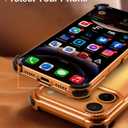 OATSBASF for iPhone 17 Pro Bumper Case, No Back Design, Aluminum Frame Slim Fit, Compatible with MagSafe, 4 Corner Shockproof Protection, Orange