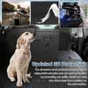 KUST Custom Fit Trunk Mat for 2020-2024 2025 Tesla Model Y Accessories 5 Seater (Not for 7 Seat or Juniper) Cargo Mat Liner Back Seat Protector All Weather Protection Black