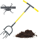 Jardineer Hand Tiller Garden Claw, Garden Twist Tiller Heavy Duty, Manual Soil Tiller for Flower Box and Raised Bed