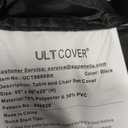 ULTCOVER 600D Tough Canvas Heavy Duty Square Patio Table and Chair Cover - Waterproof Outdoor General Purpose Furniture Covers 86 inch, Black