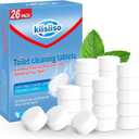 KIISIISO Toilet Bowl Cleaners 26 PACK, Automatic Toilet Bowl Cleaner Tablets for Deodorizing & Descaling, Long-Lasting Cleaning Tablets for Toilet Tank Against Tough Stains