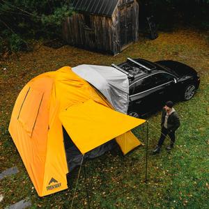 SUV Dome Tent, Waterproof Instant Camping Tent w/Attachment | 9' x 9' | Sleeps Up to 7 People | 4Runner, Outback, Forester, Rav4 | Crossover, Minivans & Other Vehicles SUV Dome Tent, Waterproof Instant Camping Tent w/Attachment | 9' x 9' | Sleeps Up to 7 People | 4Runner, Outback, Forester, Rav4 | Crossover, Minivans & Other Vehicles