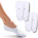 ONDO Organic No Show Cotton Socks – Invisible, Non-Slip, Soft Comfortable Toe – Men & Women – 4-Pack