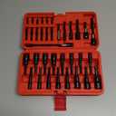 35PCS Magnetic Nut Driver Set, Nut Driver Set for Impact Drill, 1/4" Quick-Change Hex Shank | SAE & Metric | Cr-V Steel, Magnetic Screwdriver Bit W/Drill Bit Extension & Drill Bit Adapter