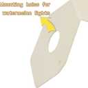 Watermelon Light Bracket Mirror Turn Signal Mounting Bracket Anti-Glare Angled Turn Signal Holder 304 Stainless Steel 2 PCS Bracket with 6 Screws and Bolts (No LED Light)