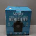 Livatro Stainless Steel Humidifier, 3L Warm Mist Humidifier, Easy Clean with Warm Steam Humidifier, Healthy Air Mist Humidifiers for Bedroom Living Room, with Sleep Mode and Auto-off Setting