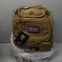 TIDEWE Tactical Range Backpack Bag for Gun and Ammo with Pistol Case (Khaki)