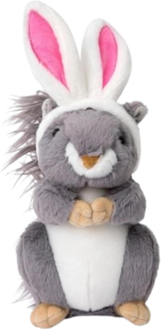 Midlee Easter Squirrel Bunny Plush Large Dog Toy