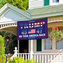 NASIAN 3 Ply Patriotic Ameican Flags 3x5 Ft Outdoor We Took America Back Flags for Outside Yard Garden House Decorations Banner