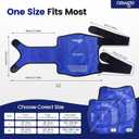 NEWGO Knee Ice Pack Wrap, Ice Pack for Knees Cold Compression Therapy for Knee Replacement Surgery, Arthritis Pain, ACL, Swelling, Sports Injuries (21.7" x 9.8") - Blue
