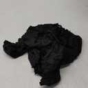 SweatyRocks Women's 2 Piece Outfits Ruched Crop Cami Top and Ruffle Shorts Set Streetwear (Medium, Black)