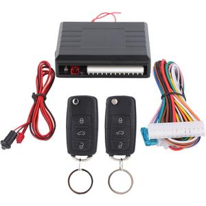 KIMISS Car Universal Door Lock Locking Keyless Entry System Remote Central Control Kit (5 Pack, Black, Remote Control, Cars, Trucks)