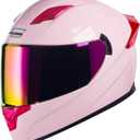 Motorcycle Helmets Street Bike Full Face Motorcycle Helmet Motorbike for Adults DOT Approved Helmets, F-700 (Small, Pink)