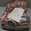 YJ.GWL Area Rugs for Living Room 6x9 Machine Washable Rugs, Non Slip Floral Vintage Rug Indoor Carpet, Stain Resistant Large Rug for Bedroom Dining Room, Orange-Red