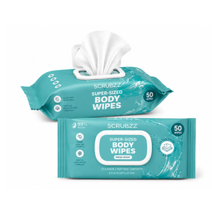 Adult Wipes for Elderly, Extra Large 8” x 12” – Thicker, Premium & Extra Moist No Rinse Whole Body Bathing & Incontinence Wipes – For Men and Women, Bed Bathing & Daily Hygiene – 600 Count (Pack of 12)