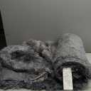 Bedsure Waterproof Dog Blankets for Large Dogs - Cat Blanket for Couch Protector Washable Long Faux Fur,Calming Soft Reversible Throw Furniture Protection for Puppy Pet, 50"x60", Grey