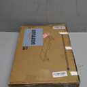 WESTREE Dual Monitor Stand Riser, Wood and Steel Multi-Purpose Desktop Storage Stand for 2 Monitors for Computer, Laptop, Printer, TV, Rustic Brown (Large)