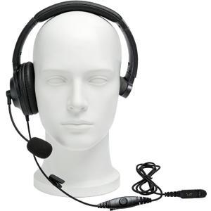 XPR3000e XPR3300e Single Side Noise Cancelling Radio Headset Overhead Walkie Talkie Headphone with Boom Mic PTT for XPR3500 XPR3500e XPR3000 XPR3300 (XPR 3000 3300 3500 3000e 3300e 3500e)