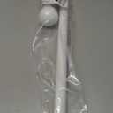 White Curtain Rods for Windows 28-48 inch, 2 Pack 5/8" Curtain Rod Set with Brackets, Splicing Adjustable Curtain Rod for Bedroom, Kitchen, Living Room, Matte White