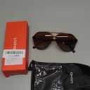 livho Trendy Polarized Aviator Sunglasses Women Men, Retro Sun Glasses for Women Men 2025, Oversized UV Protection Shades (Brown Tortoise/Brown)