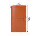 2 x Artificial leather Traveler's Notebook System - Refillable A6 Journal, Customizable Planner with 3 Inserts(4.7x7.9in)