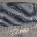 Awellife Navy Blue Shower Curtain for Bathroom Stripe Tassel Shower Curtain 72 X 72 Inches Farmhouse Cotton