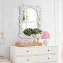 Vintage Mirrors for Wall Decor 16 X 24 Inch, Distressed White