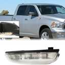 Front Mirror Turn Signal Puddle Light for Dodge Ram 1500 2009-2018,Side Marker LED Light Lamp Assembly for Ram Replace 68064949AA/48AA (Right (Passenger) Side)